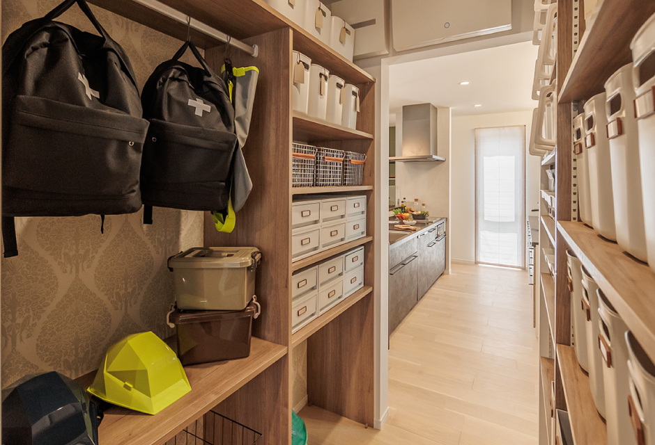 細やかな区分けで、空間をスマートに活用